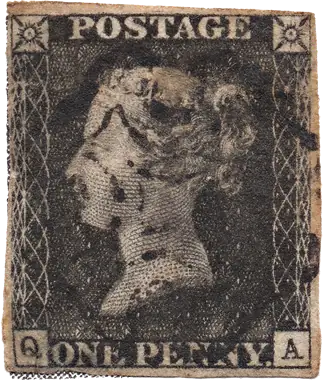 Penny Black, United Kingdom, 1840