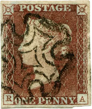 Penny Red, Maltese Cross, United Kingdom, 1841