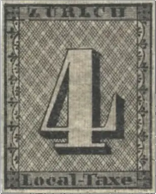 Zürich 4, Switzerland, 1843
